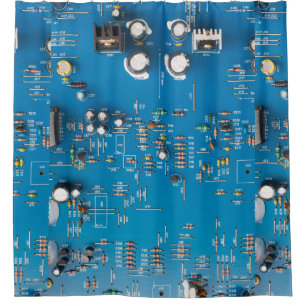 Elektronische Leiterplatte Duschvorhang