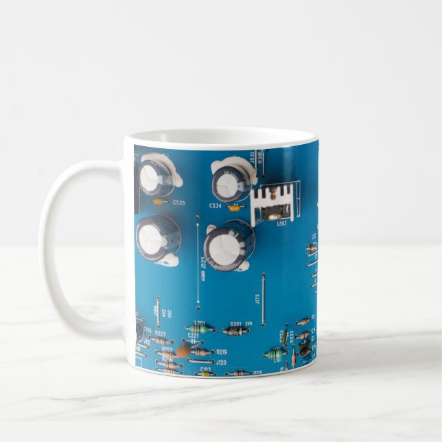 Elektronische Leiterplatte Kaffeetasse (Links)