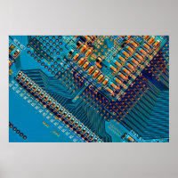 Elektronische Leiterplatte nah. Computer, Semico