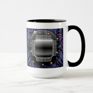 Elektronische Motherboard-Stromkreis-Tasse Tasse