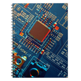 Elektronische Platine nah. elektronisch,mikr Notizblock