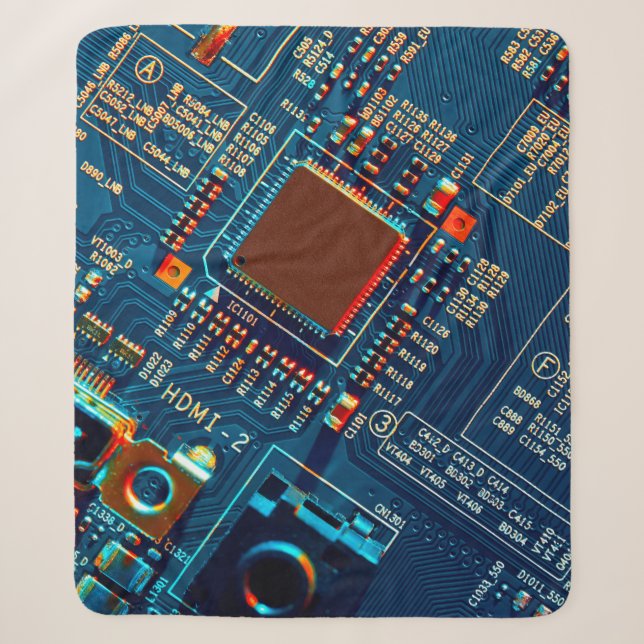 Elektronische Platine nah. elektronisch,mikr Sherpadecke (Vorderseite)