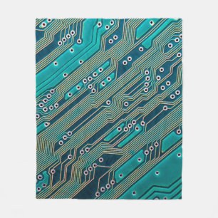 Elektronische Platine nah. Hintergrund, bob Fleecedecke