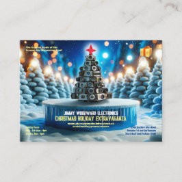 Elektronische Weihnachtskarte für den Verkauf von Visitenkarte