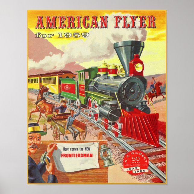 Elektronische Züge 1959 Katalogabdeckung Poster (Vorne)