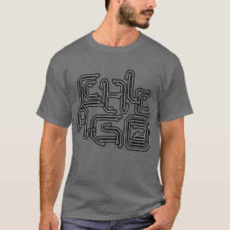 Elektronisches Chicago PWB T - dunkelgrau T-Shirt
