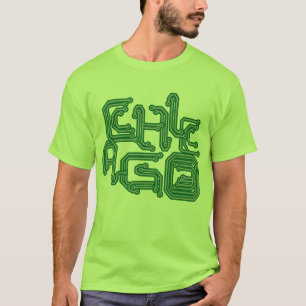 Elektronisches Chicago PWB T - hellgrün T-Shirt
