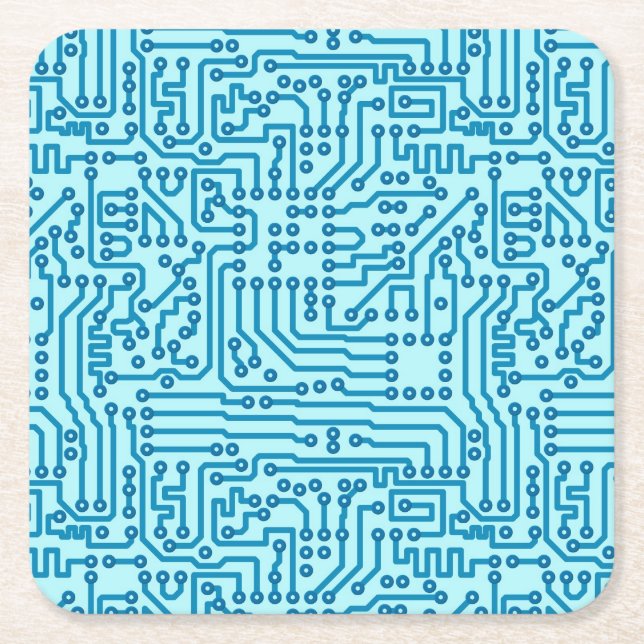 Elektronisches Digitalschaltungs-Brett Rechteckiger Pappuntersetzer (Vorderseite)
