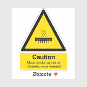 Elektronisches Rauchwarnzeichen Aufkleber