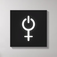 Elektronisches Symbol für Girl-Power-Frauenzeichen