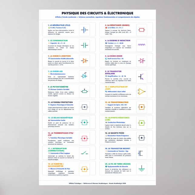 Elektronisches und elektrisches Poster (Vorne)