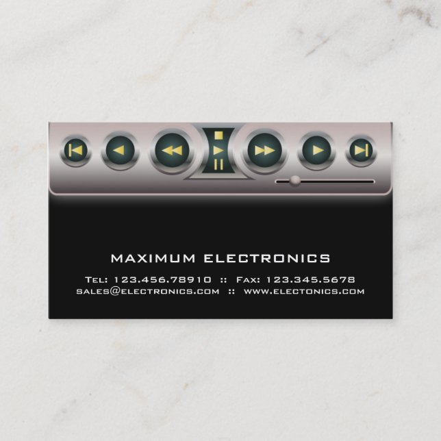 Elektronisches Visitenkarte-Schwarzes Visitenkarte (Vorderseite)