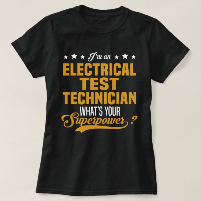 Elektroprüftechniker T-Shirt (Design vorne)