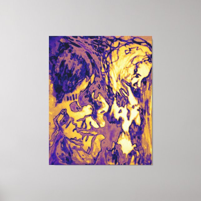 elektroStrahlung Leinwanddruck (Vorderseite)