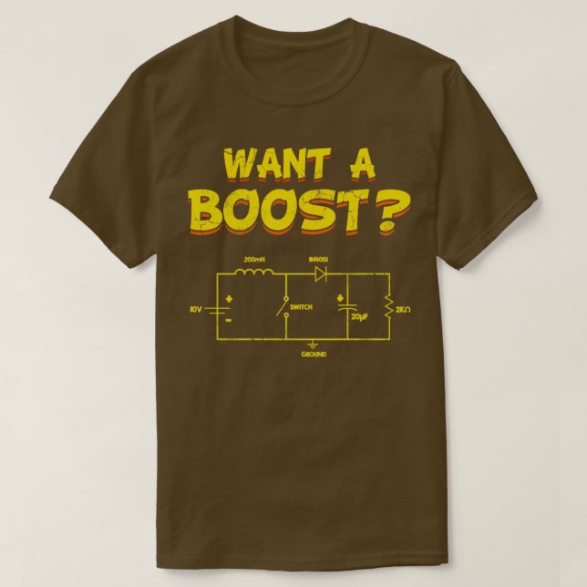 Elektrotechnik Will einen Boost-Engineer T-Shirt (Design vorne)
