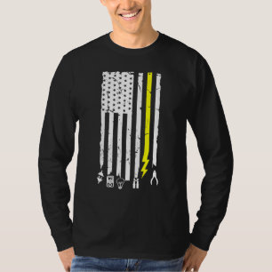 Elektrowerkzeuge betrachteten uns als Fahne für di T-Shirt