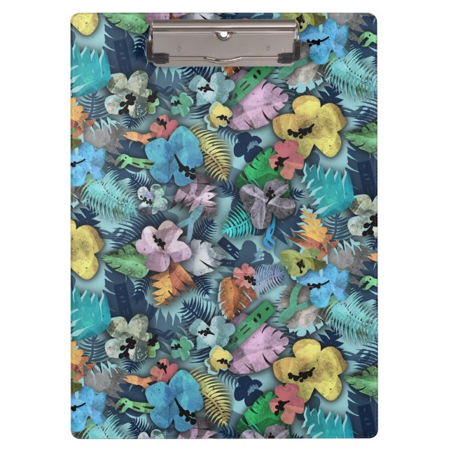 Elektrowerkzeuge Hawaiian Print Klemmbrett (Vorderseite)