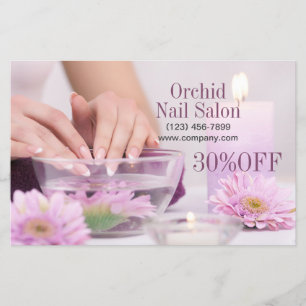 Elelgant Esthetician WELLNESS-CENTER Nail Salon Pr Flyer