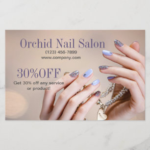 Elelgant Esthetician WELLNESS-CENTER Nail Salon Pr Flyer