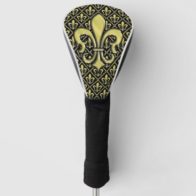 Elelgant Lilie Design Golf Head Golf Headcover (Vorderseite)