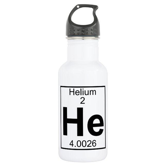 Element 002 - Er - Helium (voll) Trinkflasche (Vorderseite)