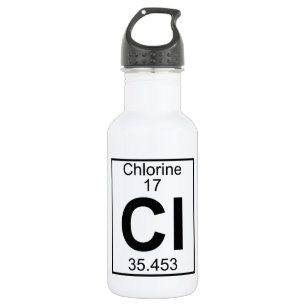 Element 017 - Cl - Chlor (voll) Trinkflasche