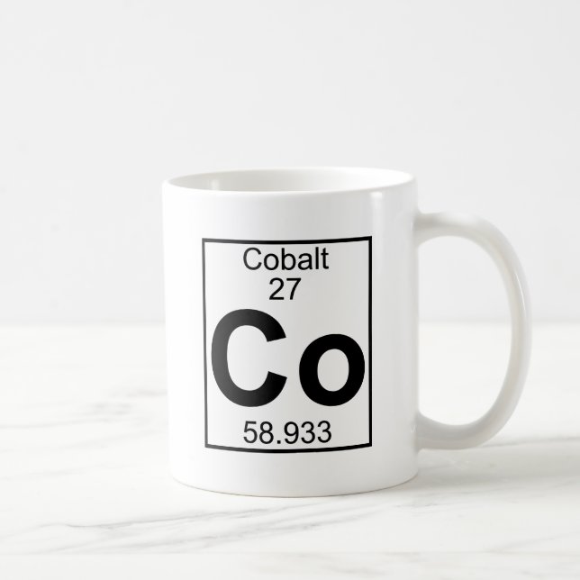 Element 027 - Co - Kobalt (voll) Kaffeetasse (Rechts)
