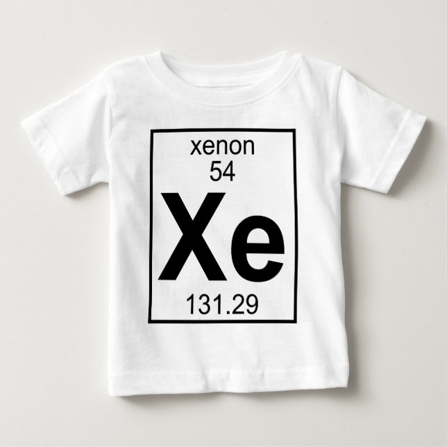 Element 054 - Xe - Xenon (voll) Baby T-shirt (Vorderseite)