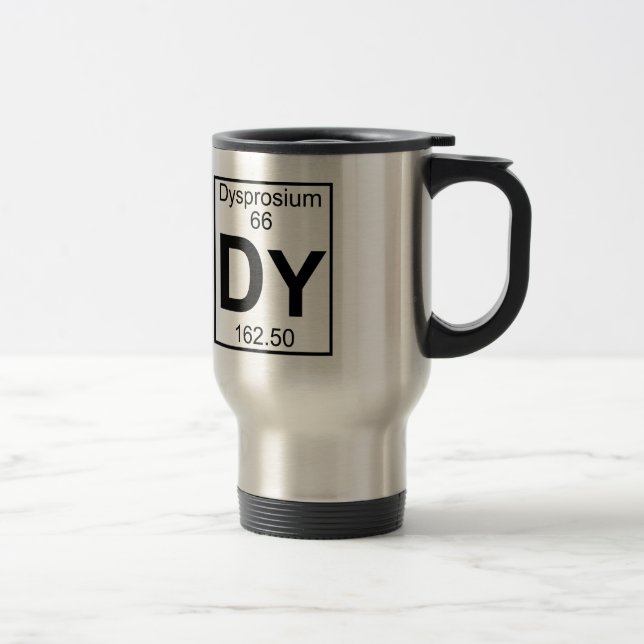 Element 066 - Dy - Dysprosium (voll) Reisebecher (Rechts)