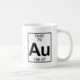 Element 079 - Au - Gold (voll) Kaffeetasse