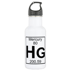 Element 080 - Hektogramme - Mercury (voll) Edelstahlflasche