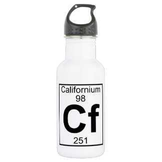 Element 098 - CF - Californium (voll) Edelstahlflasche