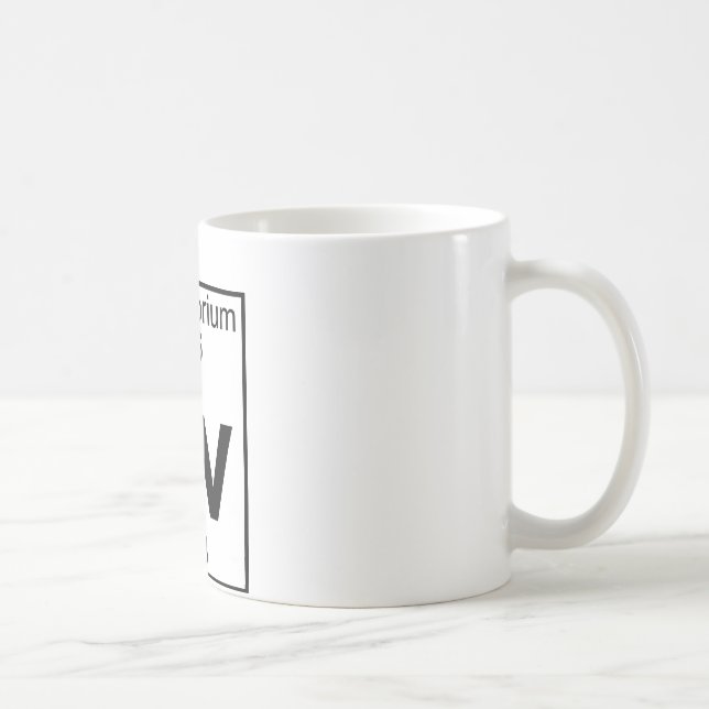 Element 116 - Lv - Livermorium (voll) Kaffeetasse (Rechts)