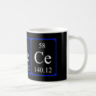 Element 58 Tasse - Cerium black