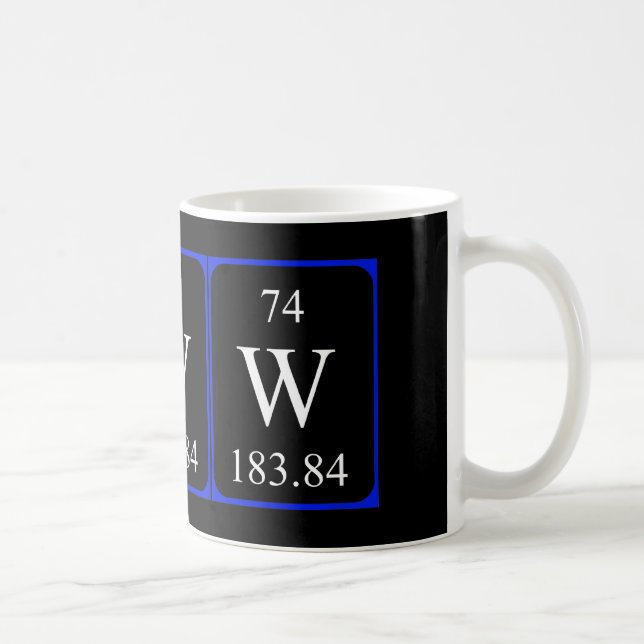 Element 74 Tasse - Wolfram (Rechts)