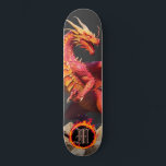*~* Element AP88 Elementardrachenfeuer Skateboard<br><div class="desc">(Suchen Sie nach ähnlichen Artikeln in AP88 ) Einfache Übertragung auf andere Zazzle Produkte. Element-DRAGON mit RING von FEUER / FLAMES / FLAME und INITIALEM MONOGRAM für Ihren Namen - Behalt, bearbeiten oder löschen Sie den Text. Dieses beliebte chinesische Skateboard im chinesischen Stil ist ein individuelles pro-Element Dragon Design, das...</div>