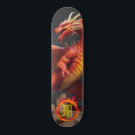 *~* Element AP88 Elementardrachenfeuer Skateboard<br><div class="desc">(Suchen Sie nach ähnlichen Artikeln in AP88 ) Einfache Übertragung auf andere Zazzle Produkte. Element-DRAGON mit RING von FEUER / FLAMES / FLAME und INITIALEM MONOGRAM für Ihren Namen - Behalt, bearbeiten oder löschen Sie den Text. Dieses beliebte chinesische Skateboard im chinesischen Stil ist ein individuelles pro-Element Dragon Design, das...</div>