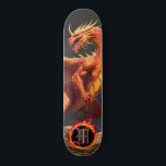 *~* Element AP88 Elementardrachenflame Skateboard<br><div class="desc">(Suchen Sie nach ähnlichen Artikeln in AP88 ) Einfache Übertragung auf andere Zazzle Produkte. Element-DRAGON mit RING von FEUER / FLAMES / FLAME und INITIALEM MONOGRAM für Ihren Namen - Behalt, bearbeiten oder löschen Sie den Text. Dieses beliebte chinesische Skateboard im chinesischen Stil ist ein individuelles pro-Element Dragon Design, das...</div>