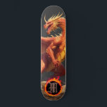 *~* Element AP88 Elementardrachenflame Skateboard<br><div class="desc">(Suchen Sie nach ähnlichen Artikeln in AP88 ) Einfache Übertragung auf andere Zazzle Produkte. Element-DRAGON mit RING von FEUER / FLAMES / FLAME und INITIALEM MONOGRAM für Ihren Namen - Behalt, bearbeiten oder löschen Sie den Text. Dieses beliebte chinesische Skateboard im chinesischen Stil ist ein individuelles pro-Element Dragon Design, das...</div>