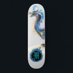 *~* Element AP88 Elementarer Metallischer Drache Skateboard<br><div class="desc">(Suchen Sie nach ähnlichen Artikeln in AP88 ) Einfache Übertragung auf andere Zazzle Produkte. Element-DRAGON mit RING von FEUER / FLAMES / FLAME und INITIALEM MONOGRAM für Ihren Namen - Behalt, bearbeiten oder löschen Sie den Text. Dieses beliebte chinesische Skateboard im chinesischen Stil ist ein individuelles Pro Element Dragon Design,...</div>