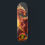 *~* Element AP88 Feuerelementdrache Skateboard<br><div class="desc">(Suchen Sie nach ähnlichen Artikeln in AP88 ) Einfache Übertragung auf andere Zazzle Produkte. Element-DRAGON mit RING von FEUER / FLAMES / FLAME und INITIALEM MONOGRAM für Ihren Namen - Behalt, bearbeiten oder löschen Sie den Text. Dieses beliebte chinesische Skateboard im chinesischen Stil ist ein individuelles pro-Element Dragon Design, das...</div>