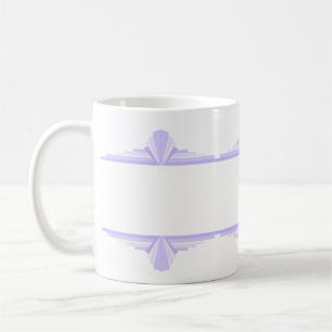 Elément Art déco en tasse de café lilas & violet