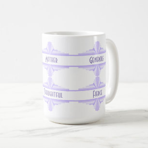 Elément Art déco en tasse de café lilas & violet