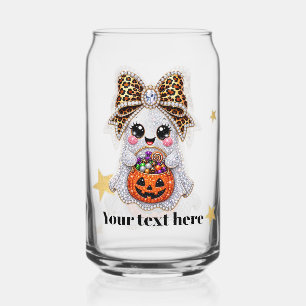 Élément de verre Halloween mignon et effrayant