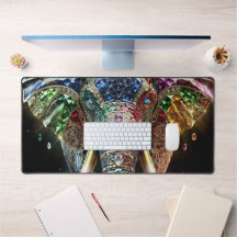 Élément décoratif mural éléphant chromatique | Él