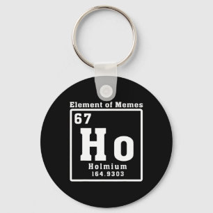 Element der Memes Ho Holmium 67 Lustige Wissenscha Schlüsselanhänger