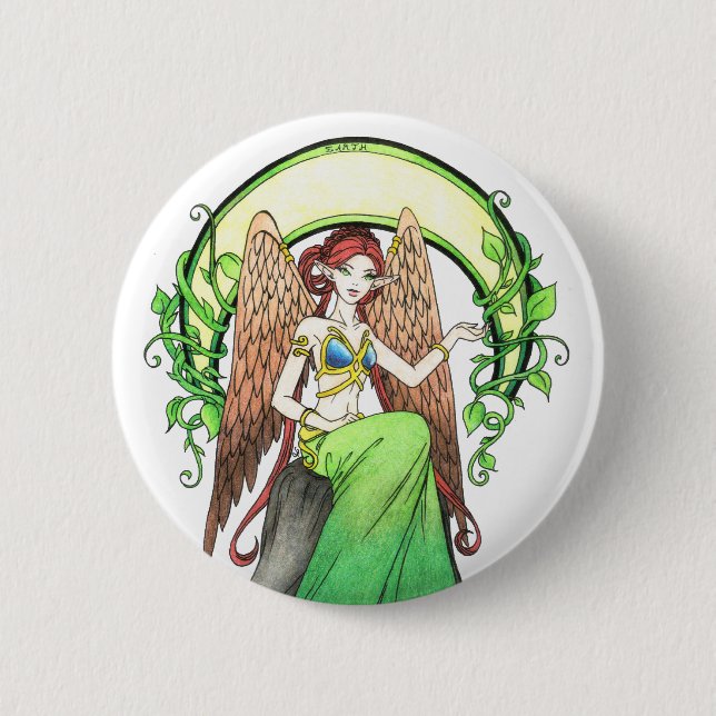 Element des Erdtastes Button (Vorderseite)