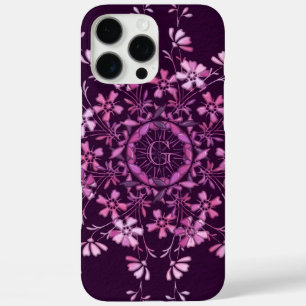 élément floral vintage. monogramme. coque iPhone