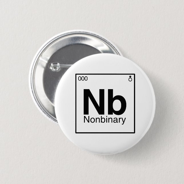 Element NB - Nichtbinäre Periodensystem Button (Vorne & Hinten)