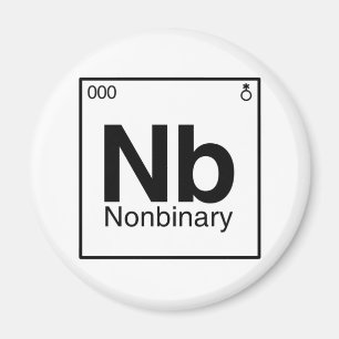 Element NB - Nichtbinäre Periodensystem Magnet